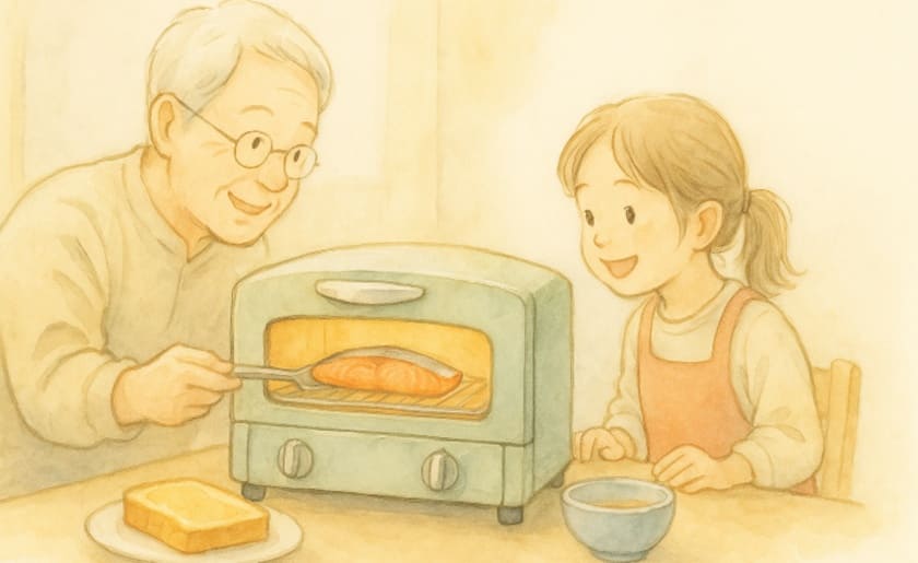 トースターで魚を焼くと臭いがつく原因