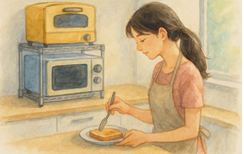 冷蔵庫と電子レンジとトースターの三段重ねは?