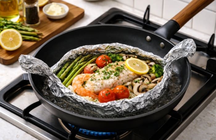 ホイル焼きによるテフロン加工の劣化を未然に防ぐ