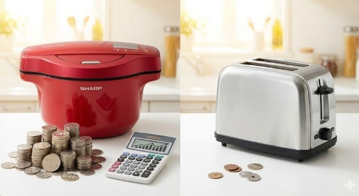 気になる電気代は?毎日焼くといくら違うか計算してみた