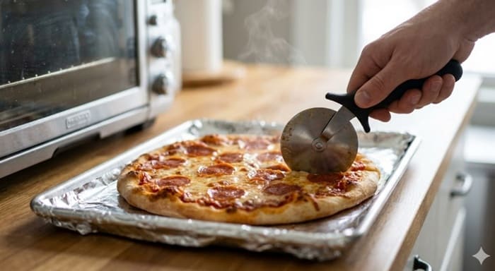 トースターでの冷凍ピザの焼き方